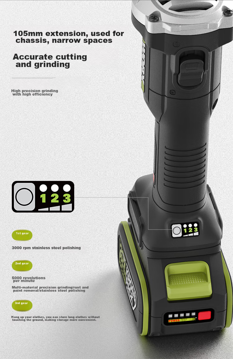 WORX 20V Brushless Lithium-Ion Angle Grinder WU805 (4.0 Dual Battery), Rechargeable Electric Grinding And Cutting Machine, Hand Grinder 4