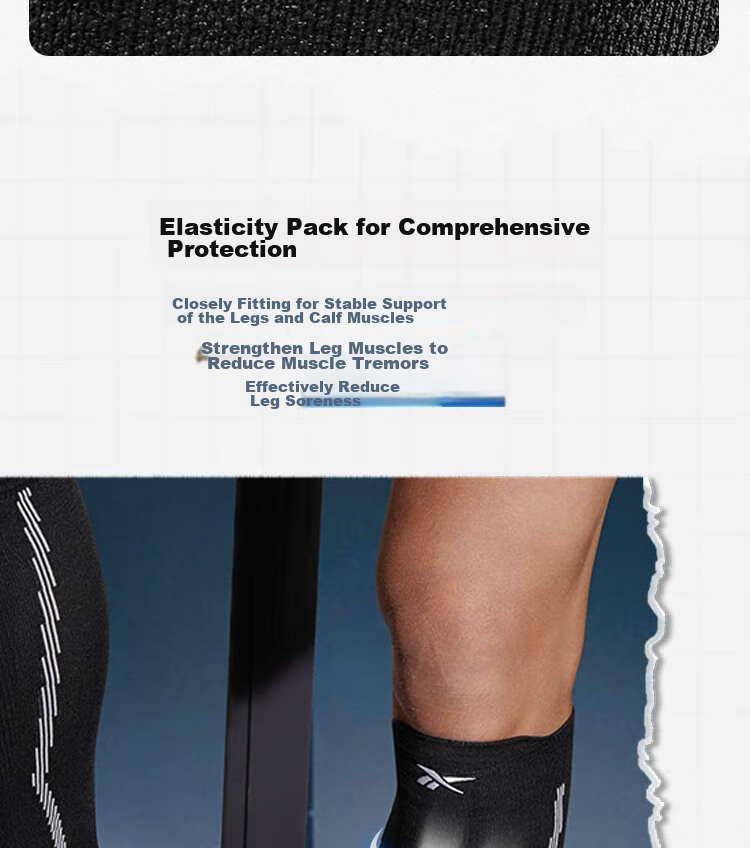 Reebok Calf Sleeves for Men And Women, Sports Leg Guards for Running, Knee Pads, Basketball And Soccer, Elastic Compression Support Gear, Cycling, Gray, Size L 10