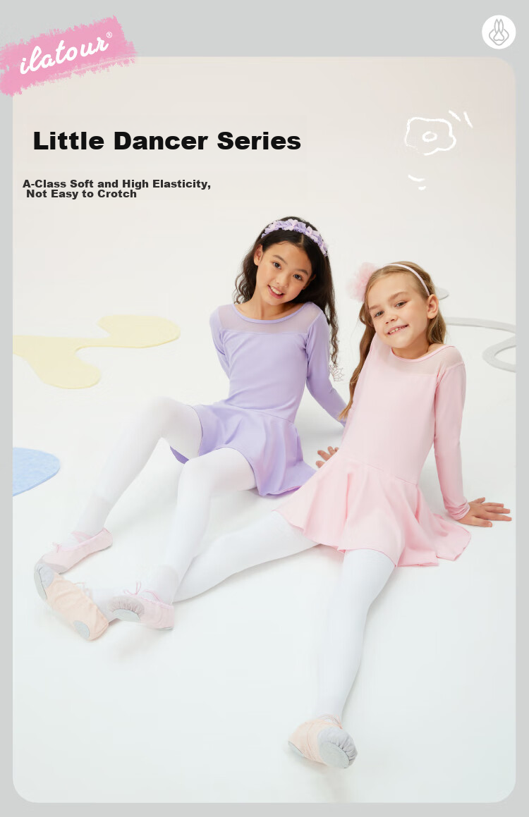 Ailatu Children's Dance Socks, Autumn And Winter Thickened Tights, Leggings for Girls, White Student Practice Socks, Outdoor Ballet Socks for Users 2