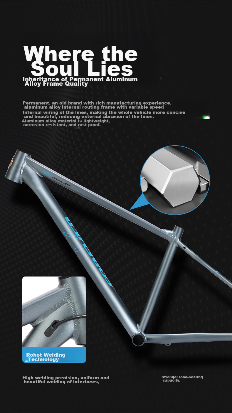 FOREVER Mountain Bike, 26-Inch Shimano, 27-Speed, Aluminum Frame, for Men And Women, Adult And Student Use, City And Off-Road Cycling, Gray Color 6