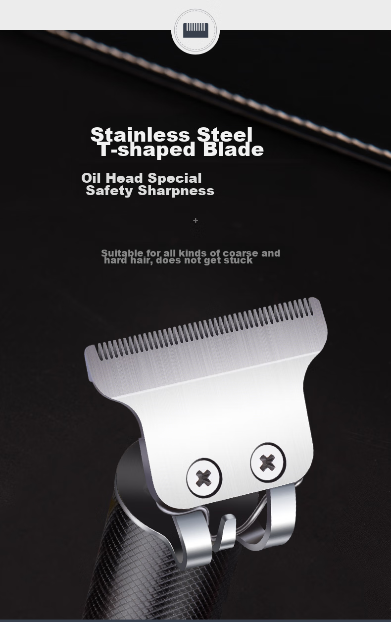 AUX Hair Clipper, Shaving And Styling Tool, for Adults And Children, Electric Trimmer, Head Shaver, Edge Trimmer, Bangs Trimmer, Self-Haircut Device, Gradient Design, Specialized for Men's Barbershops 10