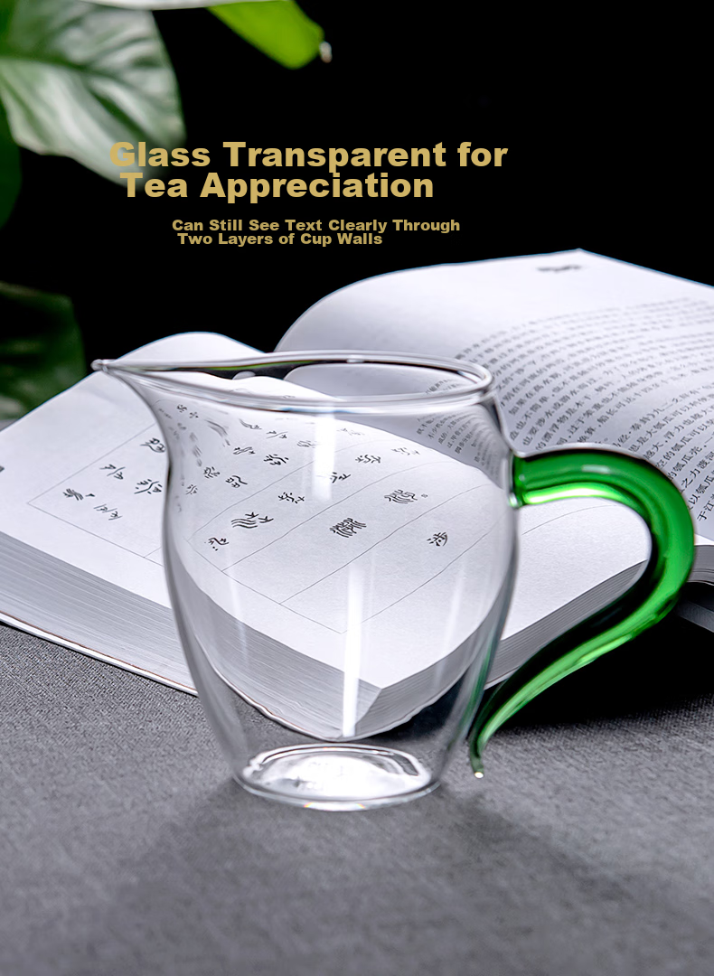 JHY Genuine Price, Glass Fair Cup with Filter, Thickened Heat-Resistant Tea Divider, Tea Sea, Tea Accessories 5