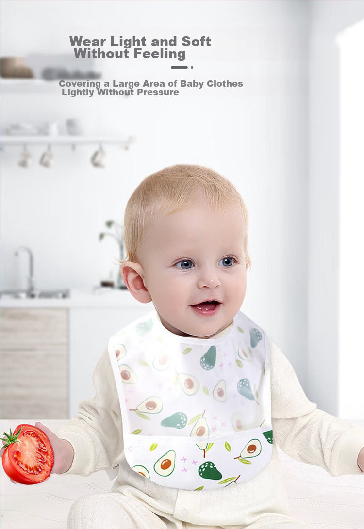 9I9 Baby Bib, Infant Feeding Bib, Pure Cotton Waterproof Anti-Dirt Drool Bib, Soft Eating Bib, Coverall, 2 Pieces A464 4