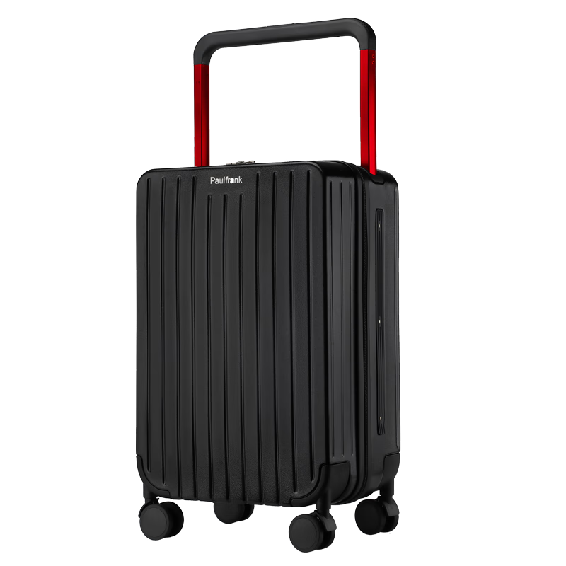 Paul Frank Suitcase with Balance Wide Handle, Large Capacity 22-Inch Scratch-Resistant Travel Case for Men And Women, Quiet Spinner Wheels Business Luggage