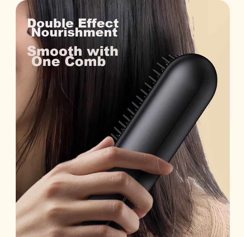 UBelle [Mid-Autumn Festival Gift] Wireless Straightening Brush, 500 Million Negative Ions Hair Protection, Portable Dual-Use Straightener And Comb, Smooth High Crown, Birthday Gift for Girlfriend 14