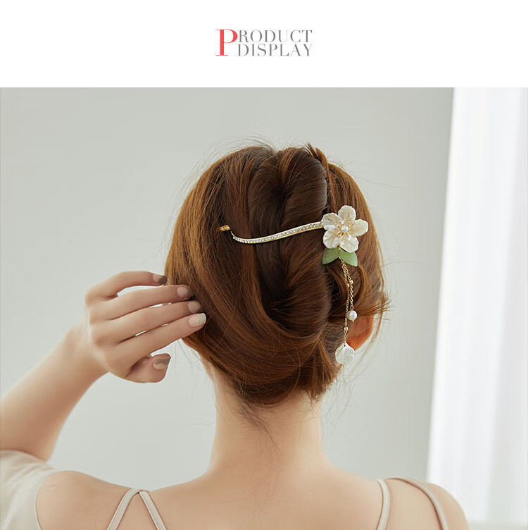 CHIMERA New Chinese-Style Hanfu Qipao Hair Clip, Tassel, Back of Head Clip, Bangs Clip, Hair Accessory, Women's Mid-Autumn Festival Gift 20