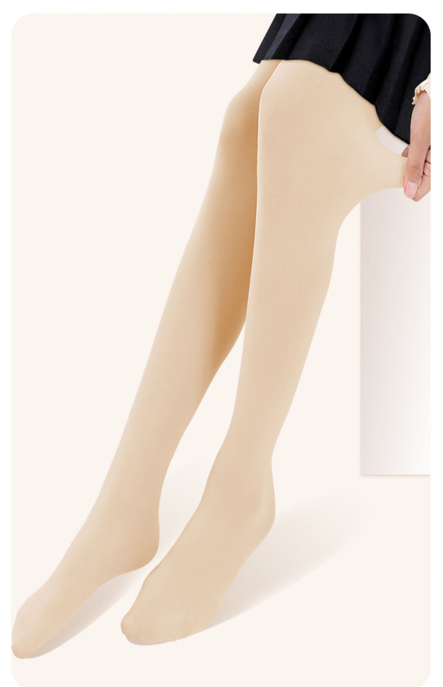 Zhiyouban Children's Bare Leg Tights Pantyhose Spring and Autumn Thin Skin Color Stockings Girls Nude Leggings Kids Flesh Color Base Socks 18