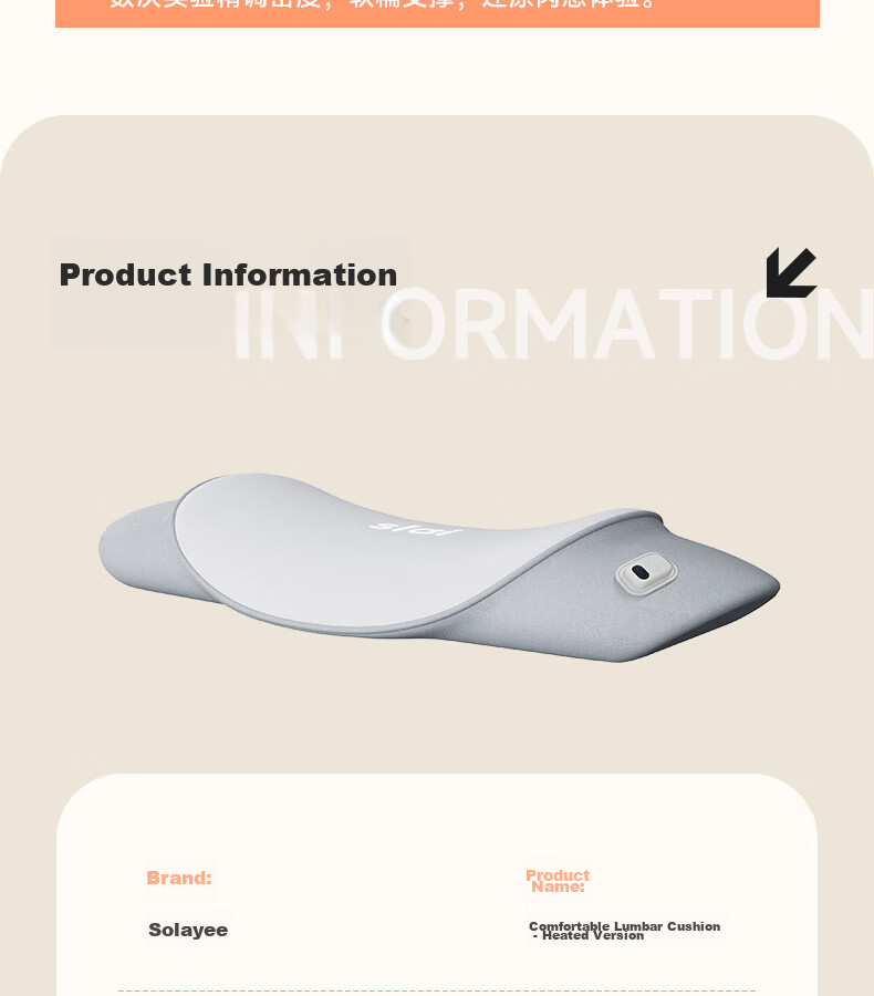 Silaiyi Lumbar Support Pillow, Back Cushion, Bed Back Pad, Pregnancy Waist Brace, Memory Foam Lumbar Pillow for Herniated Disc 16