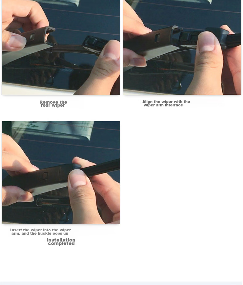 Goodyear Rear Wiper Blade for Highlander 2009-2021, 18-Inch Toyota 2013 Original 15 Rubber Strip 2009 Old Model 12 Rear Window Wiper Blade 11