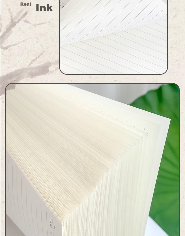Sannianerban Chinese Style B5/60 Sheets Lined Comfortable Loose-Leaf Notebook Detachable Vintage-Style High-Quality Journal for Students' Diary And Error Correction Spiral Notebook Plum 8