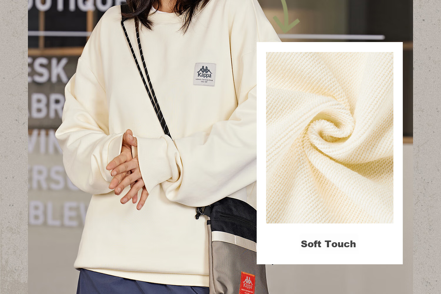Kappa Knitted Pullover Sweater for Women, 2025 New Round Neck Top, Sports Long-Sleeve Sweatshirt for Men, K0EW2WT93P 8