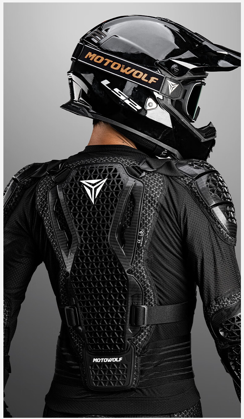 MOTOWOLF Motorcycle Anti-Fall And Anti-Collision Armor Set, Off-Road Motorcycle Riding Armor, Chest And Back Protection, Complete Protective Gear Equipment 8