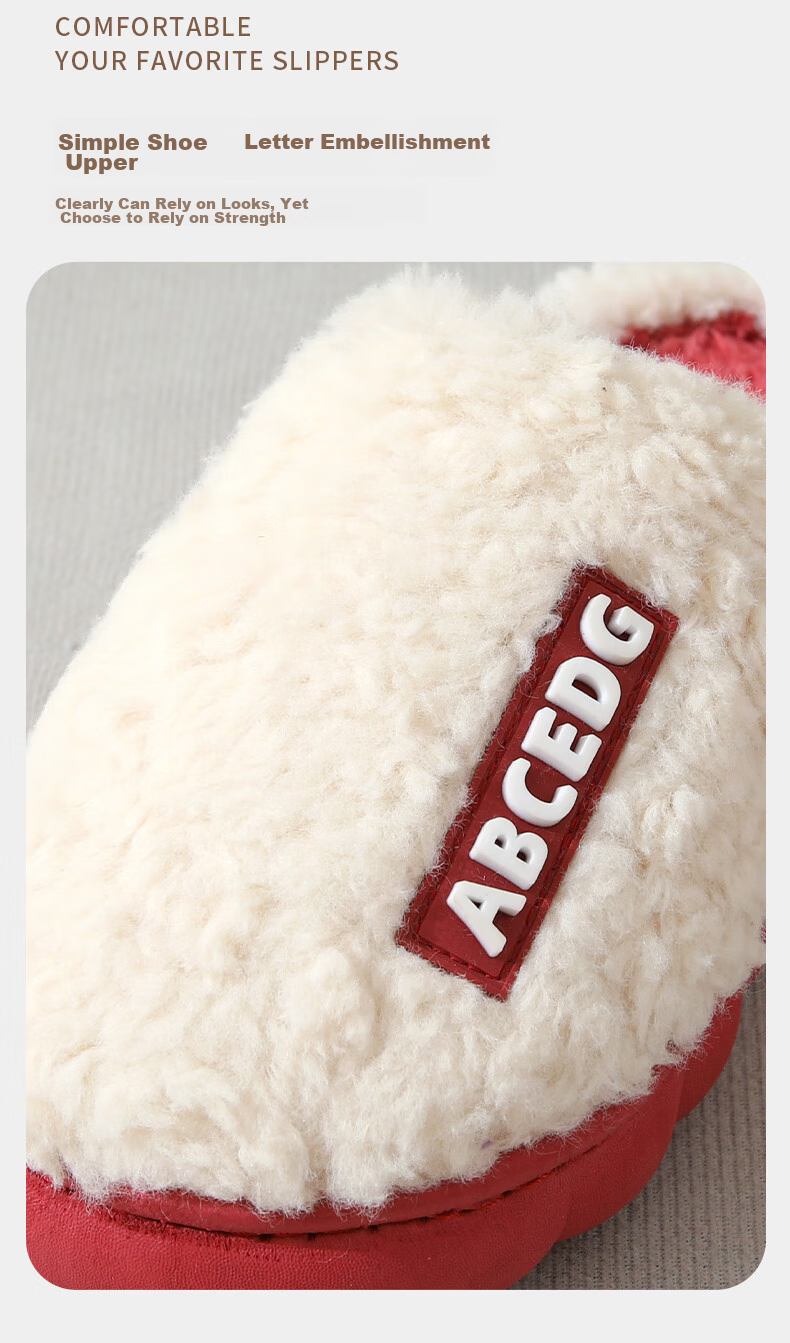 Taxiang Autumn And Winter Indoor/outdoor Couple Thick-Soled Heightening Non-Slip Padded Warm Slippers for Men TP231 5