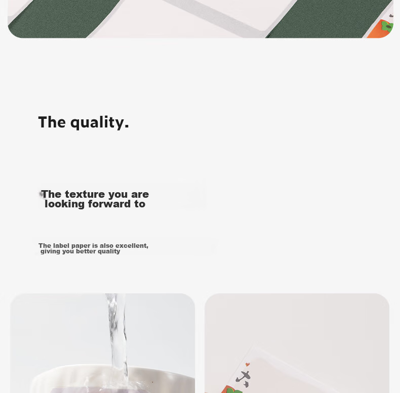 Deli QH55 Floral Thermal Label Printing Paper, Self-Adhesive Home Storage Organizer Switch Sticker Sticky Notes Journal Name Tags, Floral Gap Paper Suitable for Q5, 230 Sheets 9