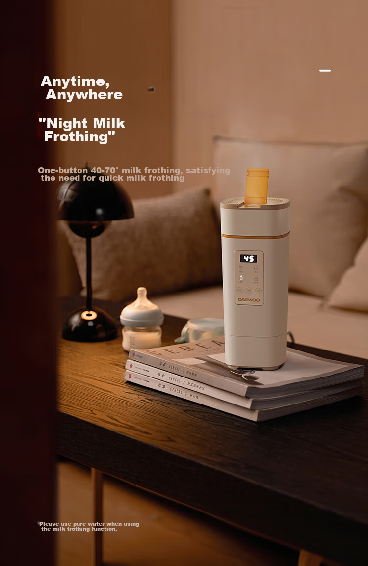 DAEWOO [National Day Outing] Portable Electric Kettle Travel Thermos Insulated Constant Temperature Baby Tea Electric Stew Cup 450ml D9PRO 16