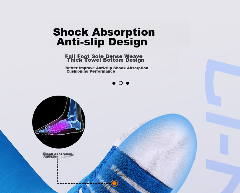 Li-Ning Soccer Socks for Adults, Children And Students, Non-Slip Long Over-Knee Socks with Terry Bottom, Sports Training Socks for Men And Women, Blue, M Size 6