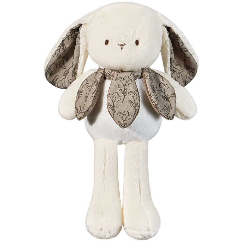 Auby Infant Plush Toy Rabbit, Flower Companion Doll, Stuffed Animal, Comforting Sleep Aid, Baby Companion, Gift for Newborns