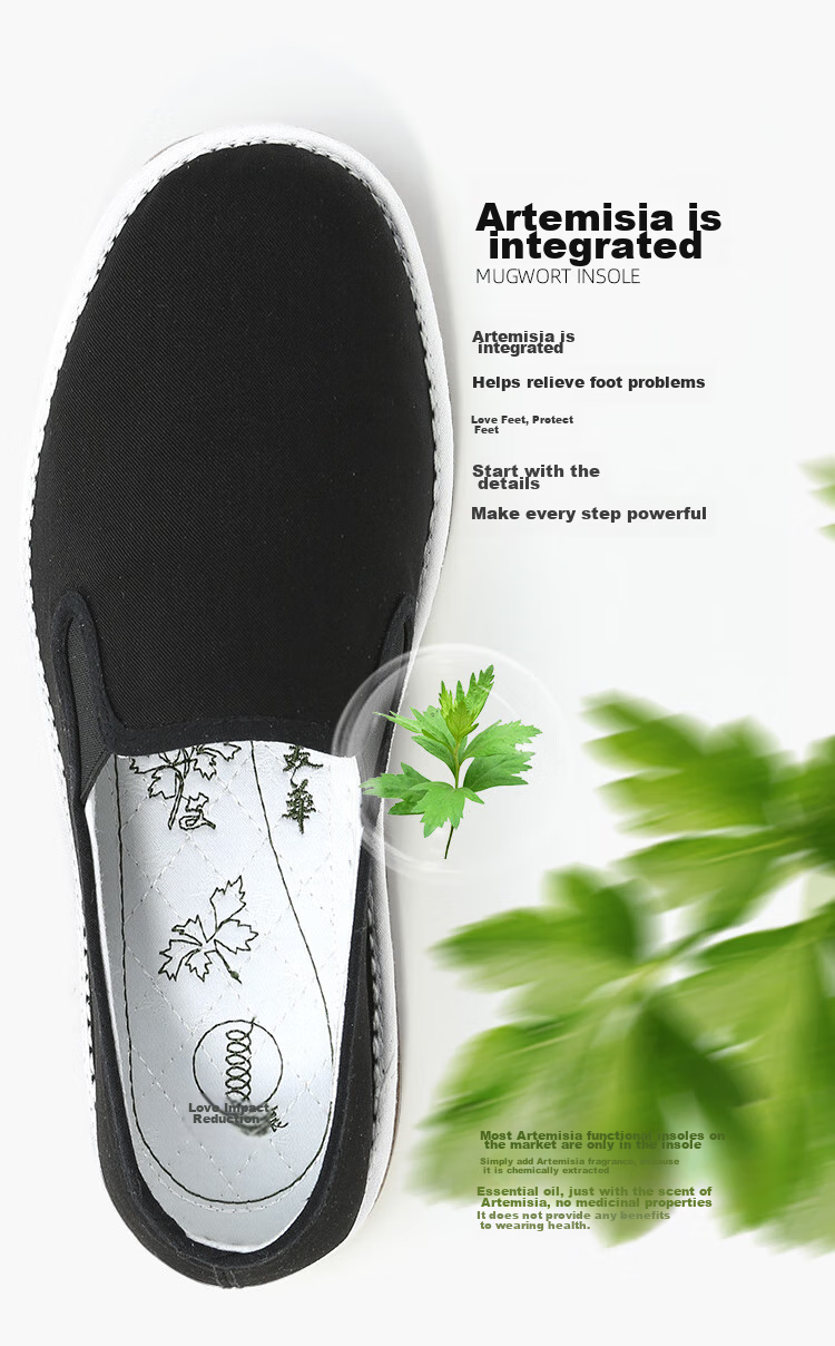 Laomeihua [Classic Mugwort Style], Traditional Beijing Cloth Shoes with Thousand-Layer Sole, Breathable And Foot-Friendly Slip-Ons, Size 38 8