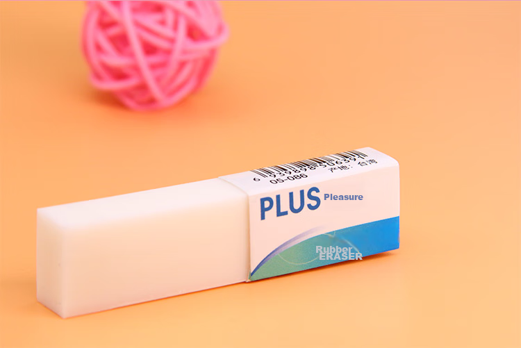 PLUS PVC Eraser for Children, Students, College Entrance Exam Preparation, Office Use, Pencil Sketching And Drawing, Erasable White Eraser, 5 Pieces, Back-To Season, Elementary School Supplies, No Residue Left Behind 3