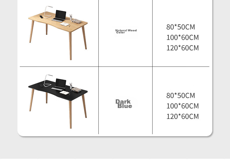 XIAOJIANGCAI Computer Desk, Desktop Laptop Simple Study Table, Home Office Workstation, Writing Desk for Bedroom And Study Room 10