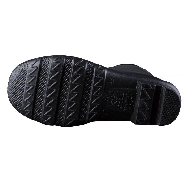 Huili Men's Stylish Rain Boots, Water Shoes, Outdoor Waterproof Non-Slip Wear-Resistant HL838 Mid-Calf Black Size 39