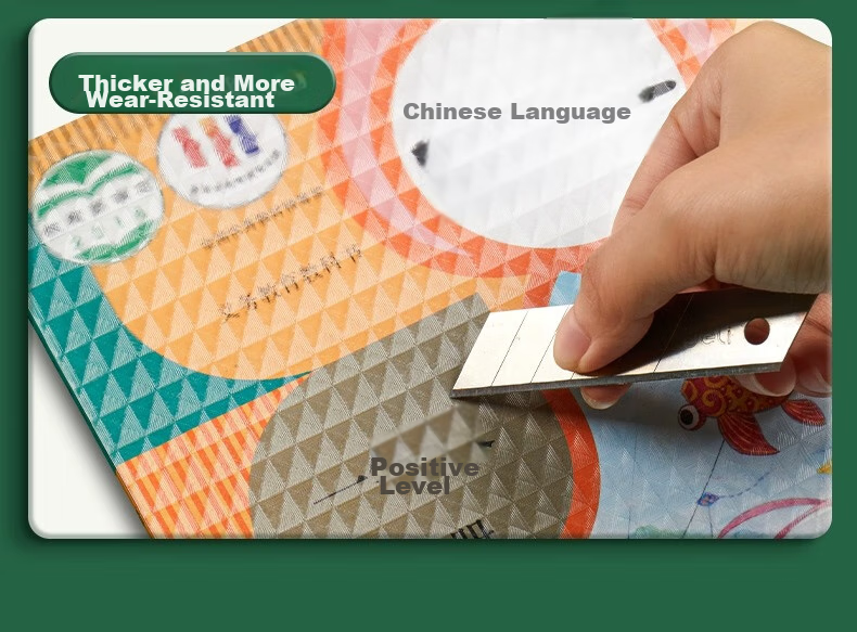Liupintang Self-Adhesive Transparent Frosted Thick Book Cover, Book Jacket, Book Film, 16K Book, A4 Textbook Protective Cover, Elementary School First Grade Second Fourth Third Year Lower Volume Book Shell, Transparent Book Cover Paper 20