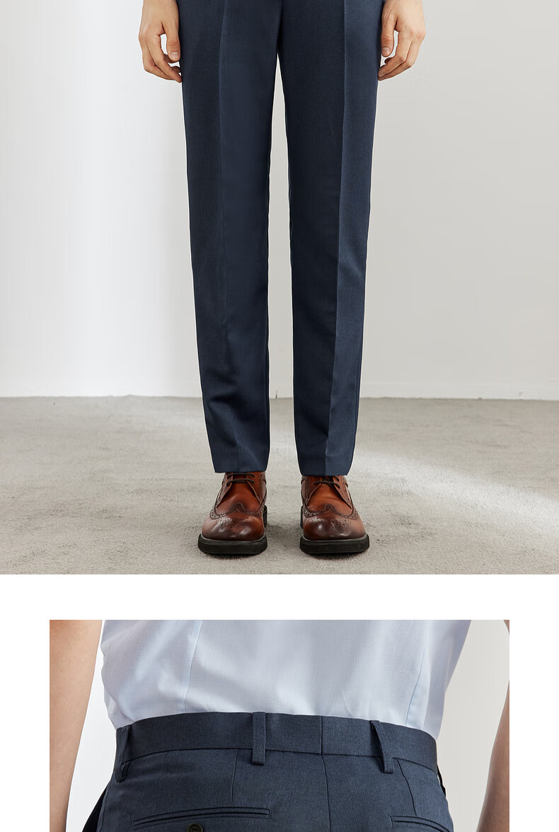 G2000 [Easy-Care] Men's Autumn And Winter Store-Matching Anti-Static High-End Slim-Fit Dress Pants 11