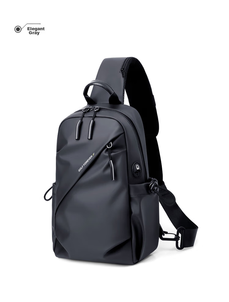 GOLF Chest Bag, Men's Casual Crossbody Bag, Multifunctional Sports Shoulder Bag, Detachable Arm Bag, Water-Resistant, IPad And Phone Pouch 21