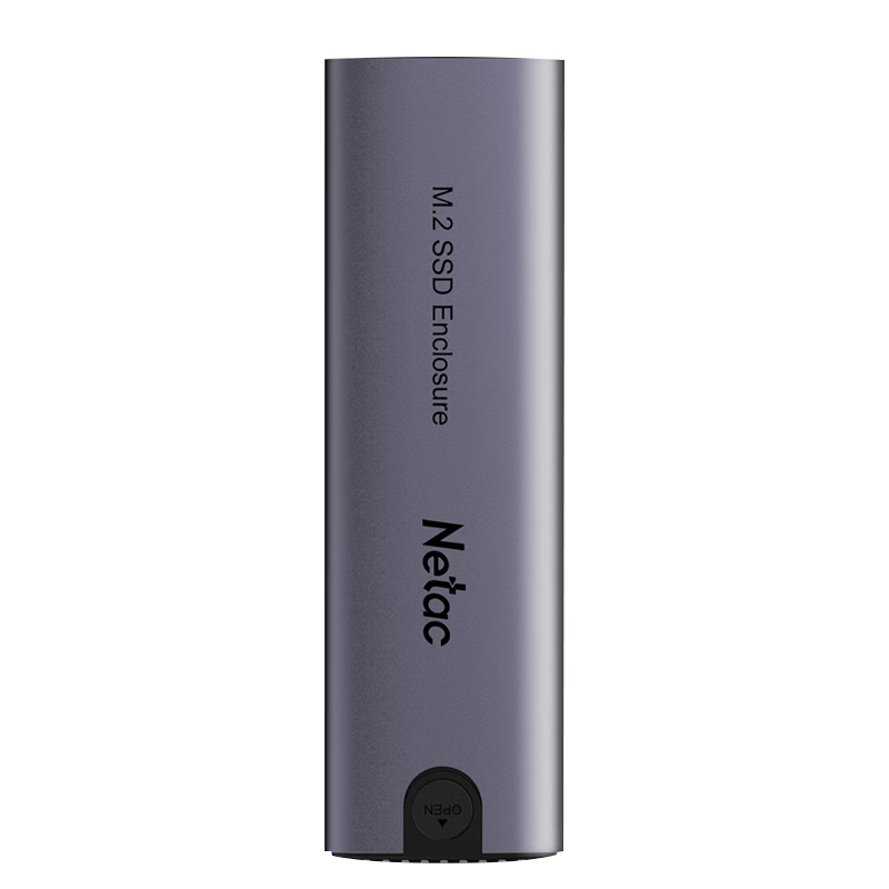 Netac M.2 NVMe/SATA Dual-Protocol External Hard Drive Enclosure, Type-C 3.1 Interface SSD Enclosure for Laptop M2 Box WH51 CtoA