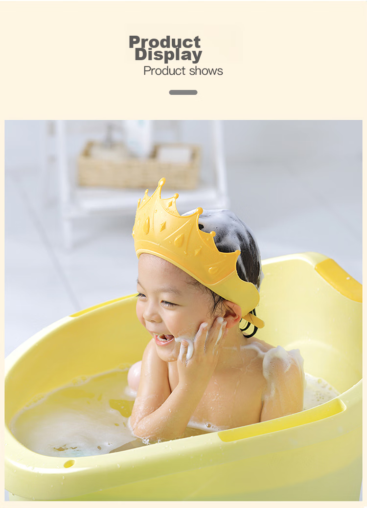 Baoshi Universal Shampoo Cap for Kids and Adults Waterproof Ear Protection Bathing Hat for Babies and Elderly 12