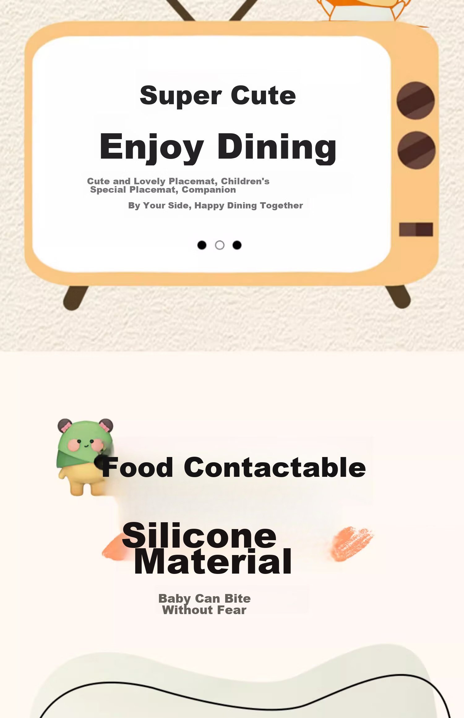 CORN Children's Placemat, Elementary School Student Dining Mat, Non-Slip, First Grade Heat-Resistant Table Mat, Waterproof, Oil-Proof, Scald-Proof for Schools 4