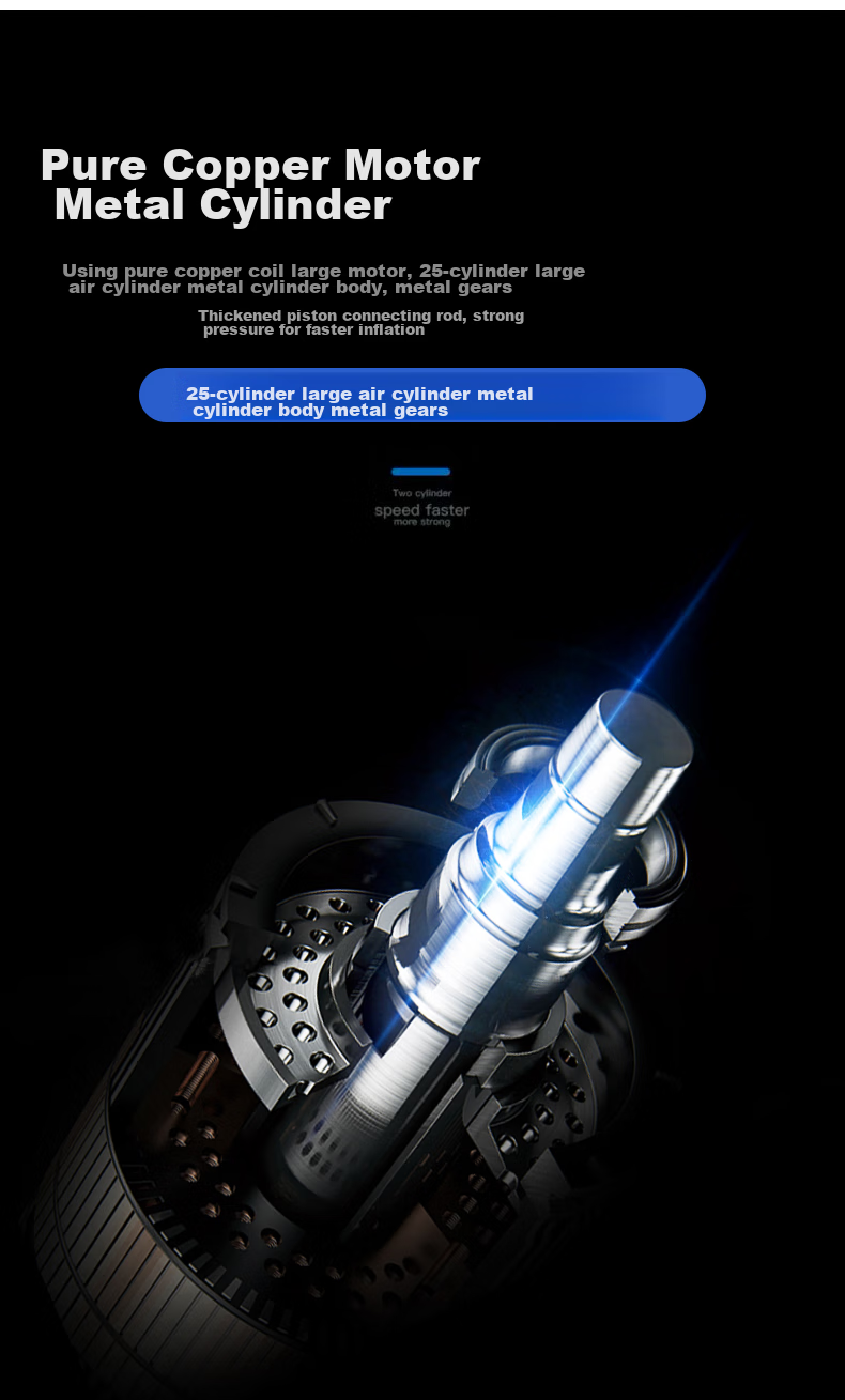 MICHELIN Tire Repair Fluid Inflator Pump High-Power Car Air Pump for New Energy Vehicles, Electric Bikes, Basketball, Soccer Balls, And Bicycles 19