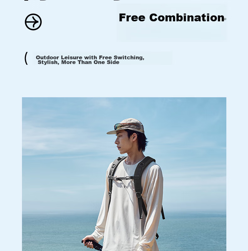 PEAK Backpack for Men, Casual Outdoor Cycling Backpack, Hiking Backpack, Mountaineering Bag, Sports Backpack DB143020 3