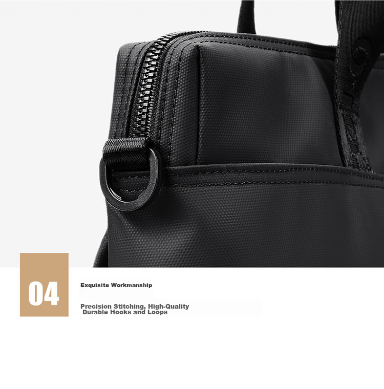 POLO Briefcase, Men's Casual Business Bag, 15-Inch Laptop Bag, Office Handbag for Men, Shoulder Crossbody Bag 24