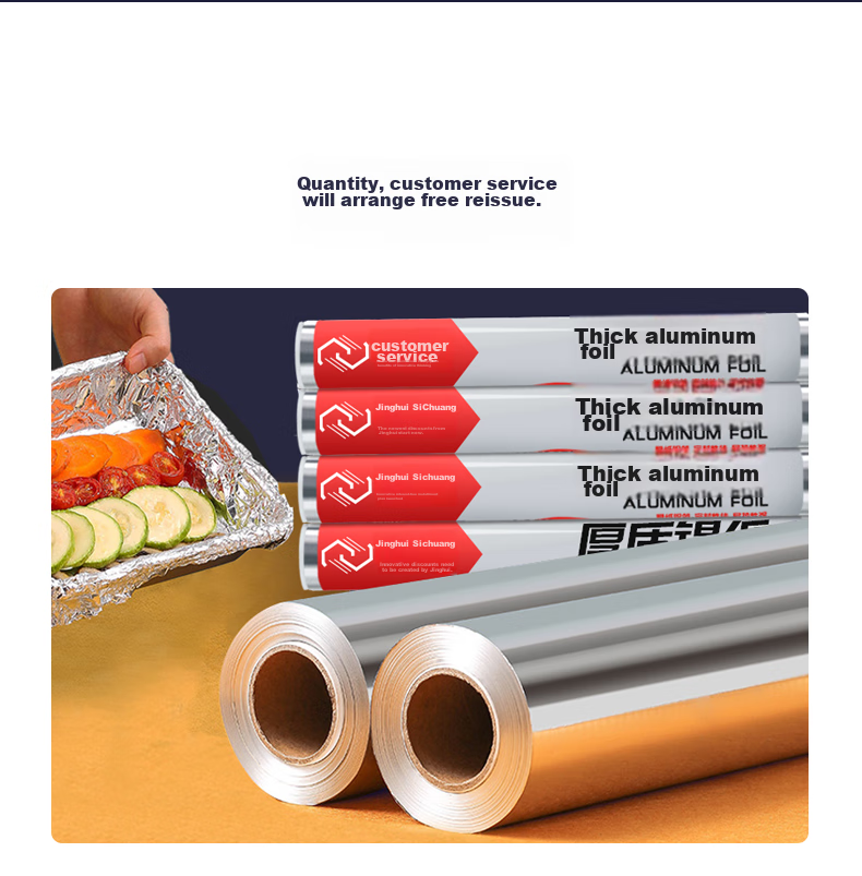 Jing Hui Si Chuang Aluminum Foil Roll [30cm*10m, 2 Rolls] Aluminum Foil for Air Fryer, Oven, Barbecue, Camping And Picnic 15