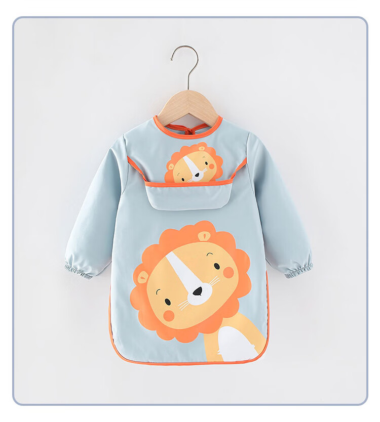 9I9 Baby Eating Smock, Waterproof Long-Sleeve Infant Bib Apron, Reverse-Wear Clothing, Kindergarten Painting Clothes A150 11