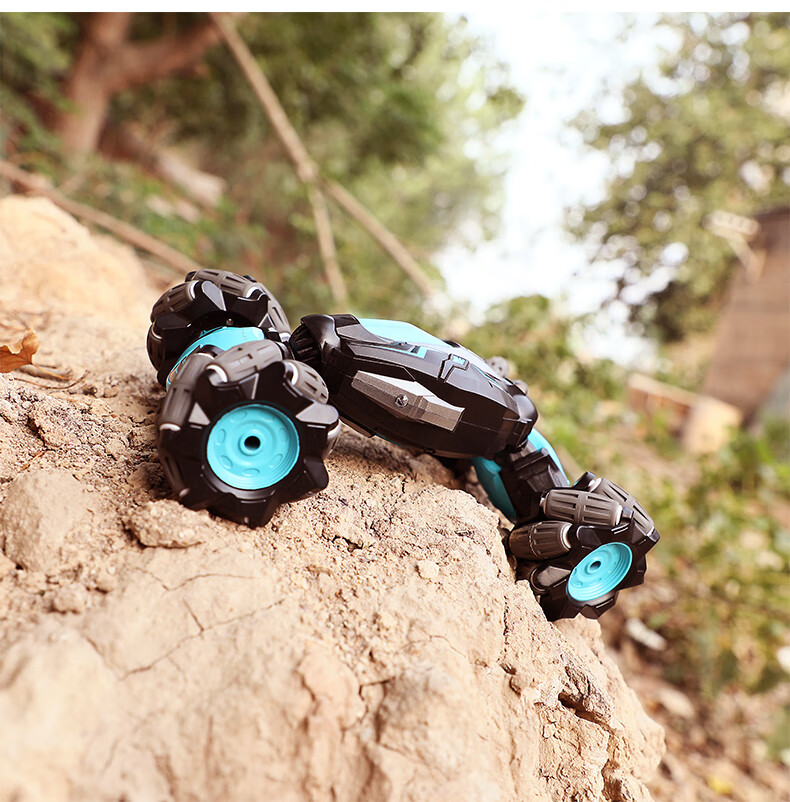 Babamama Remote Control Car Children's Toy Boys Milk Dragon Rolling Stunt Car Twisting Flip Truck Sound and Light Off-Road Birthday Gift 11