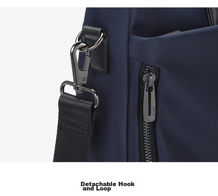 GOLF Business Briefcase, Large Capacity Handbag for Men, Can Hold 15-Inch Laptop, Horizontal Style with Multiple Compartments, Casual Shoulder Crossbody Bag for Men, 5I768305J, Navy Blue 26