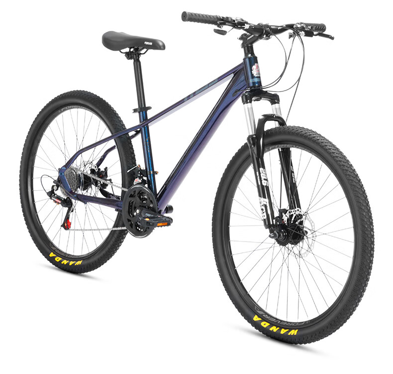 FOREVER Mountain Bike, 24-Speed, 26-Inch, Hydraulic Disc Brakes, for Men And Women, Adult And Student Use, City Off-Road Bicycle, Gray 32