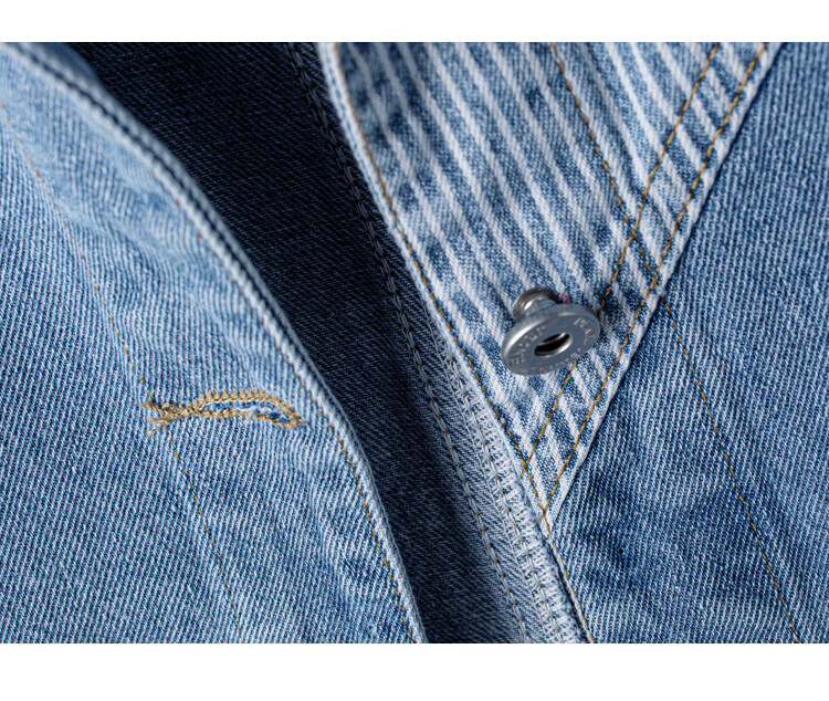 Cypress Denim Vest 2026 Spring Summer New Women's Commuter Washed Casual Striped Patchwork Top 9
