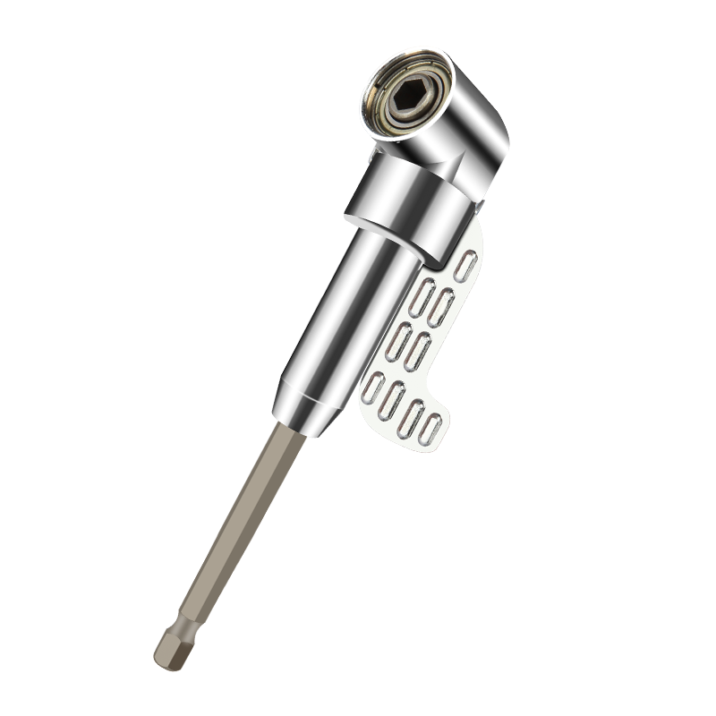 Kafuweier Long Straight-Headed Corner Bracket, Angle Converter Screwdriver, Electric Swivel Universal Right Angle 105 Degrees BS3684