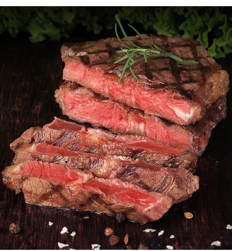 龙榜 板腱牛排原切 500g/袋(厚切2片装)美国进口谷饲牛肉 生鲜牛扒 非