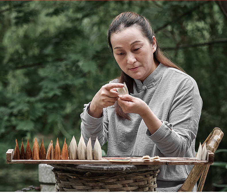 Zhang Xiaofeng, Wolf And Lamb Mixed Hair Brush, Regular Script And Running Script Calligraphy Brush for Beginners, Bamboo Handle Calligraphy Brush, French Painting Soft Brush, Four Treasures of The Study, Calligraphy Brush, Small Regular Script · Zhong Shaojing's Brush Stroke 1