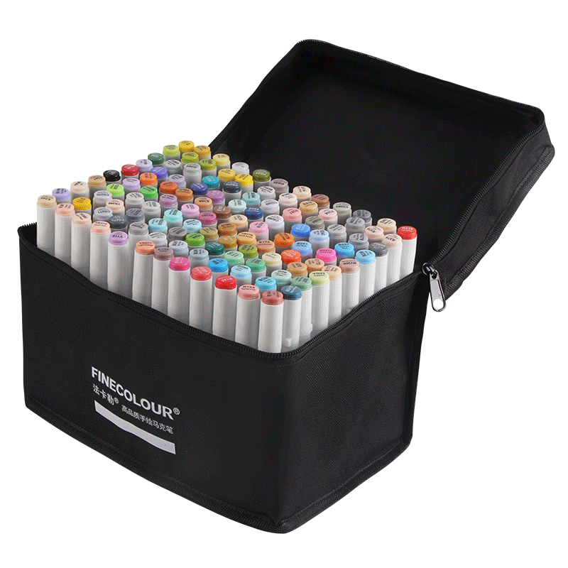 FINECOLOUR Second Generation Dual-Tip Markers, 120 Colors Set, Alcohol-Based Watercolor Pens for Anime, Drawing, Design, Art Sketching, And Fine Arts Educatio