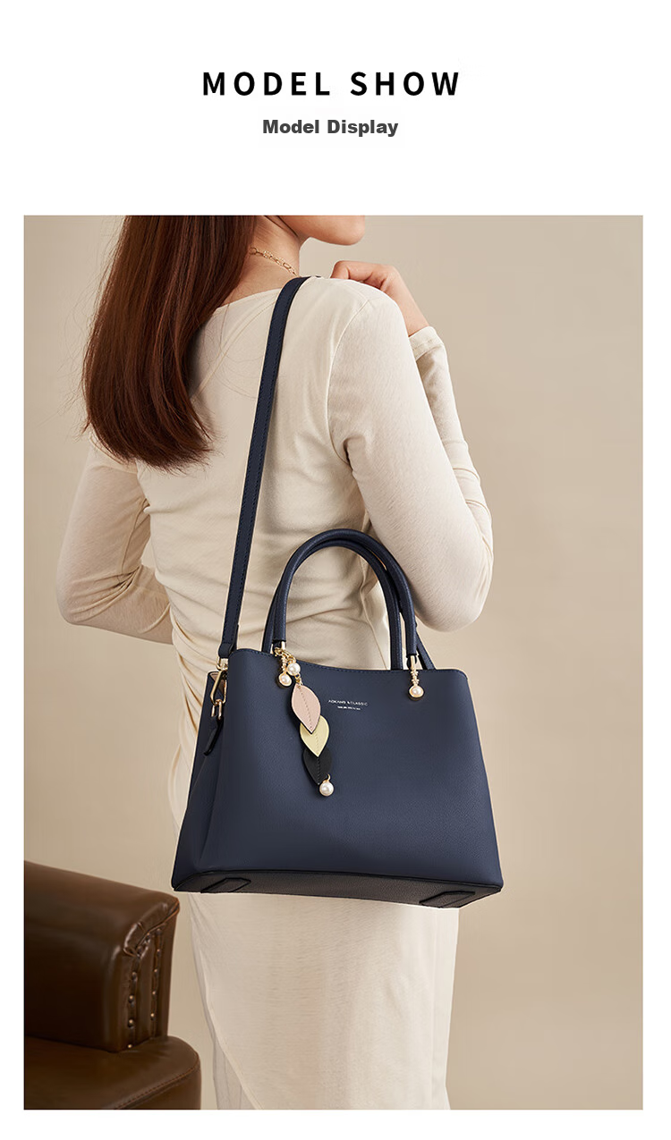 Aokang Women's Handbag, Trendy Cowhide Tote Bag, Light Luxury Crossbody Shoulder Bag, Birthday Gift for Girlfriend Or Wife on May 20 12
