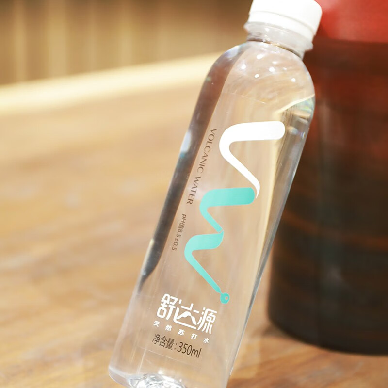 舒达源克东天然苏打水京东自营350ml*20瓶 高端弱碱性饮用水整箱小瓶