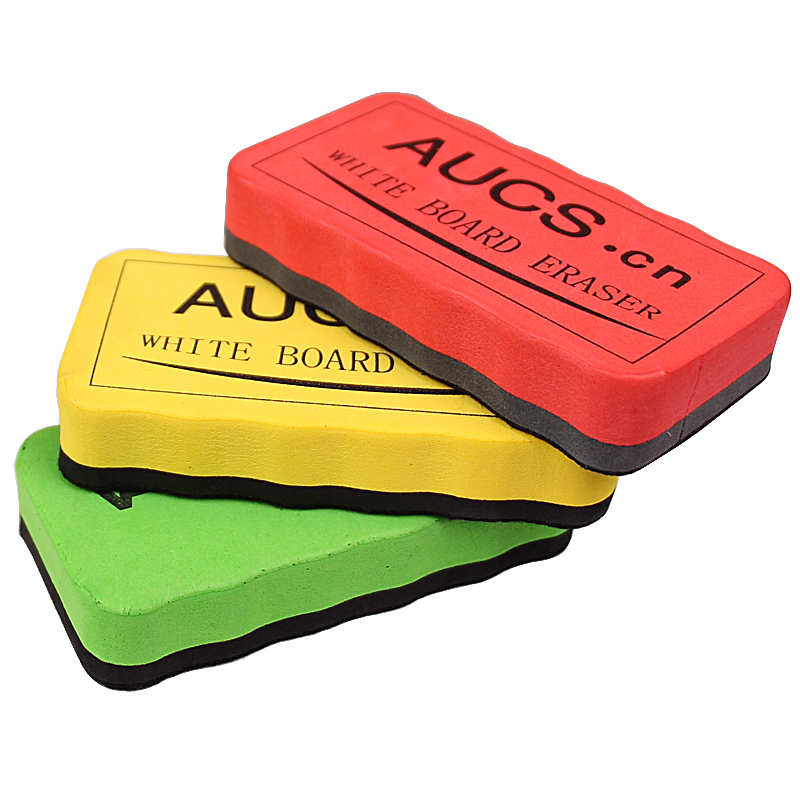 AUCS Magnetic Whiteboard Eraser, Magnetic Blackboard Eraser Brush, Whiteboard Pen Board Eraser, Drawing Board, Writing Board, Glass Board Eraser Special Set, Whiteboard Eraser, Office Supplies, 3 Pieces/three Colors