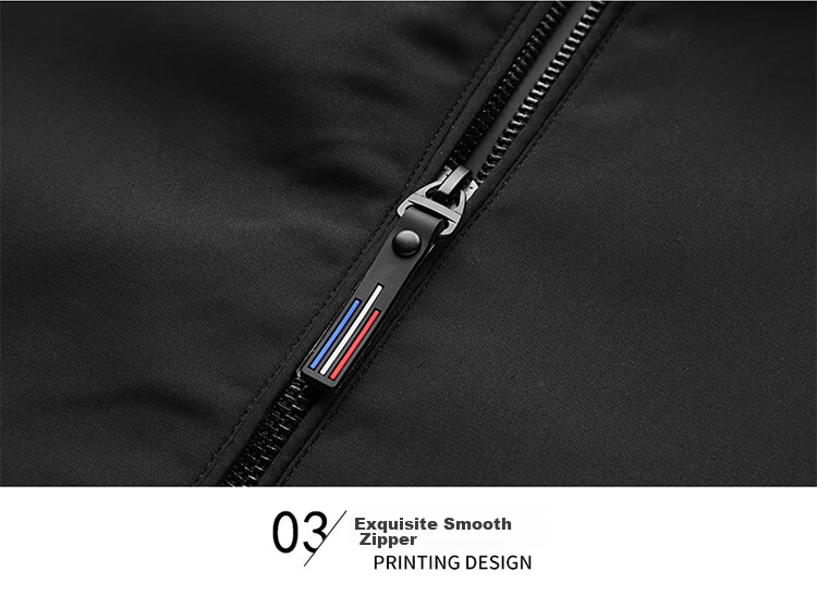 TUCANO Men's Jacket, Business Casual Solid Color Stand Collar, Fashionable Trendy Outerwear for Young And Middle-Aged Men, Black, Size M 14