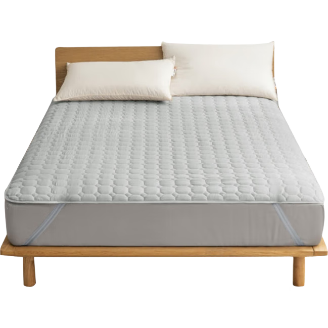 JD Original Mattress Protector, 3-Layer Standard Class A Nanm Grade Antibacterial Mattress Pad, 1.8x2m, Gray