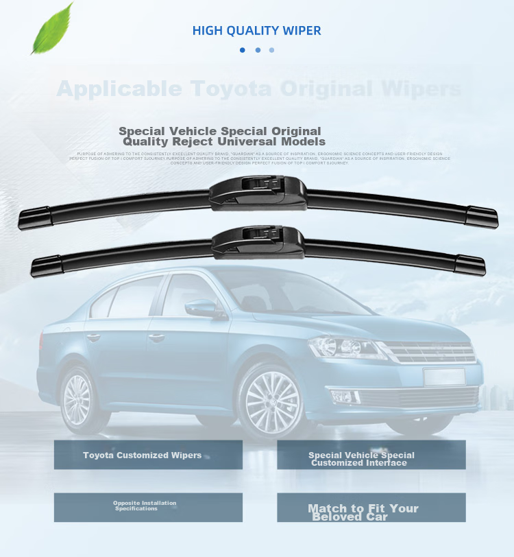 Aoye Windshield Wipers for Toyota Corolla 2019-2022 Models/Levin 2019-2026, Frameless Design, 1 Pair, 28" + 14" 4